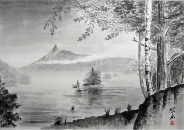12「朝靄の大沼」P40　2024年