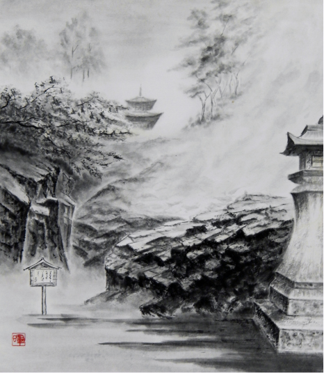 27「烟る石山寺」F10　