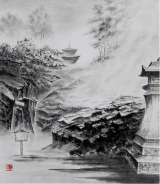27「烟る石山寺」F10　