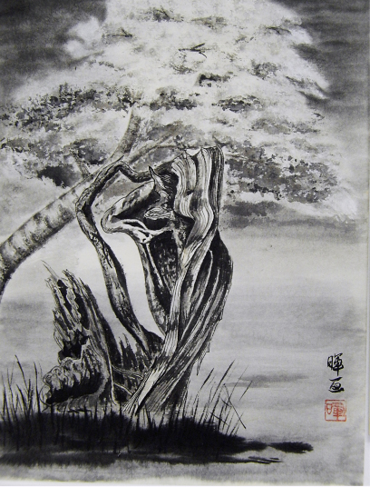 34「桜今昔」F6　