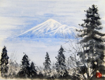 35「嗚呼岩手山」F4　