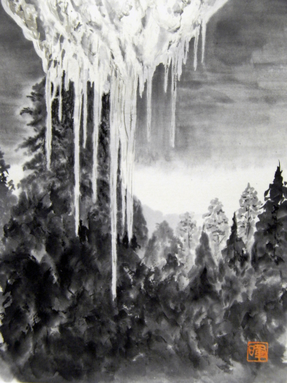 39「氷柱の輝き Ⅱ」F6　