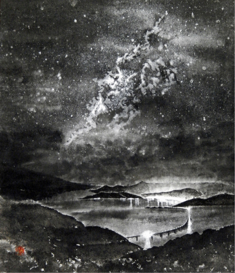 50「離島の夜」F10　