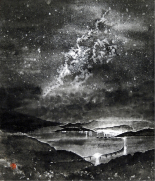 50「離島の夜」F10　