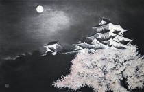 「花あかり」　M20　第7回水墨・日本画協会展